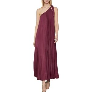 NWT BCBGMAXAZRIA Pleated One Shoulder Dress